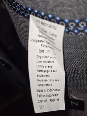 Ralph Lauren Gray Blazer with Blue Pocket Trim